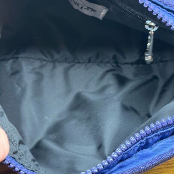 Kipling Small Crossbody Bag Blue Purple with Monkey Key Chain - Picture 11 of 13